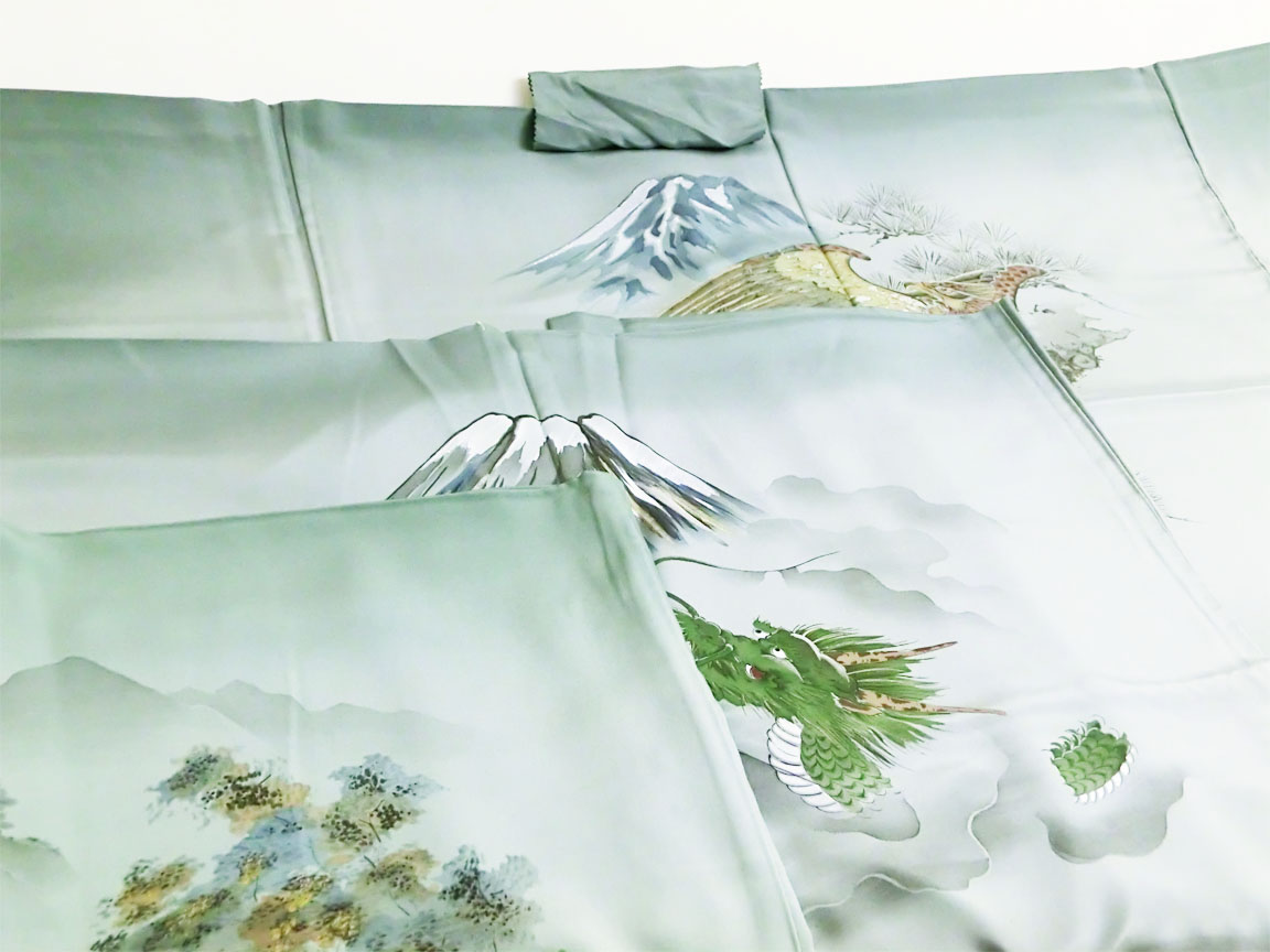 kimono underwear(jyuban) and lining green