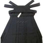 Men's Hakama Plain Hanabutae Bajirai Hakama Black Order Size