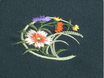 華紋 三つ紋（縫い紋・刺繍紋）加工 3番柄