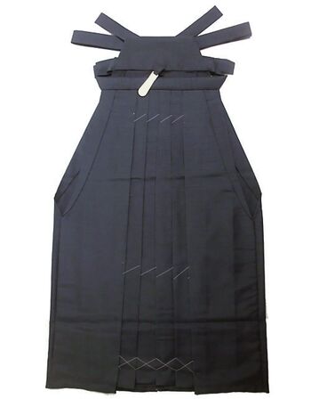 Men's Hakama Plain Hanabutae Bajirai Hakama Black Order Size