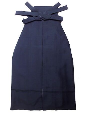 Men's Hakama Plain Hanabutae Bajirai Hakama Black Order Size