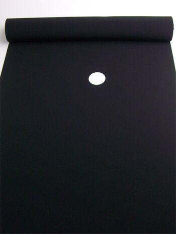 Washable Men's Kimono Luxury Habutae (Teijin Agenti) Dark Black with white circles for Montsuki kimono (fabric only)