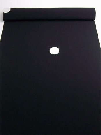 Washable Men's Kimono Luxury Habutae (Teijin Agenti) Dark Black with white circles for Montsuki kimono (fabric only)