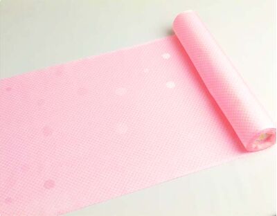 Washable kimono undergarment pink kanoko desin white base polka dot fabric design