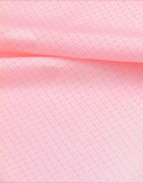 Washable kimono undergarment pink kanoko desin white base polka dot fabric design